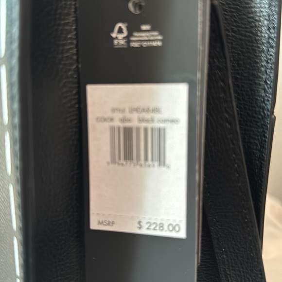 NWT Karl Lagerfeld Black & White Two-Way Bag - Picture 3 of 9